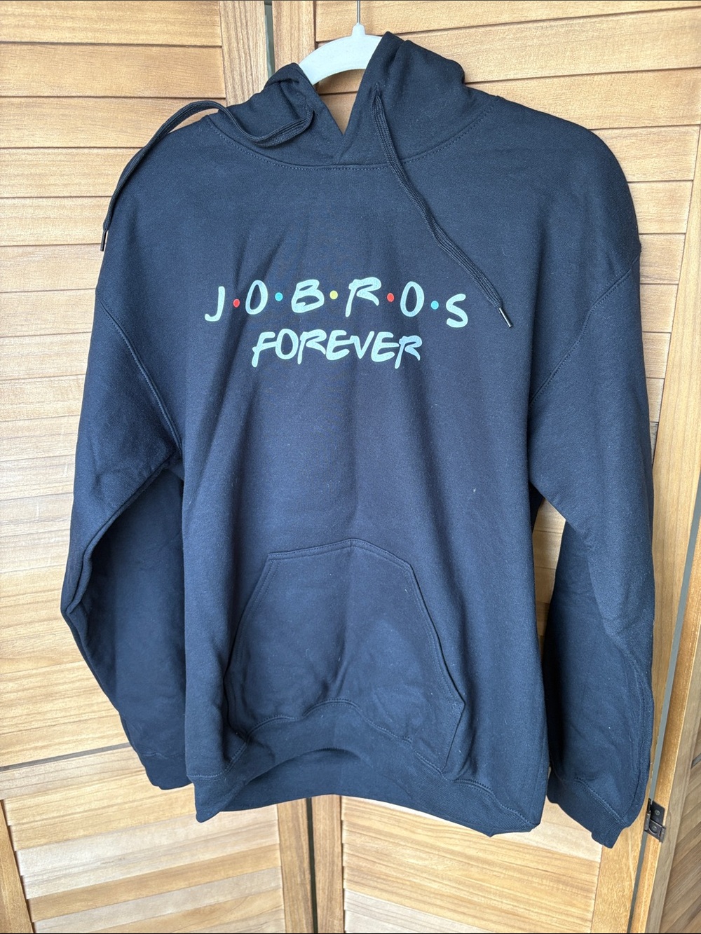 Gildan Black Hoodie with J.O.B.R.O.S FOREVER Graphic